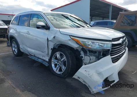 2015 Toyota Highlander Limited Platinum V6 from USA, damaged, VIN 5TDYKRFH2FS115686